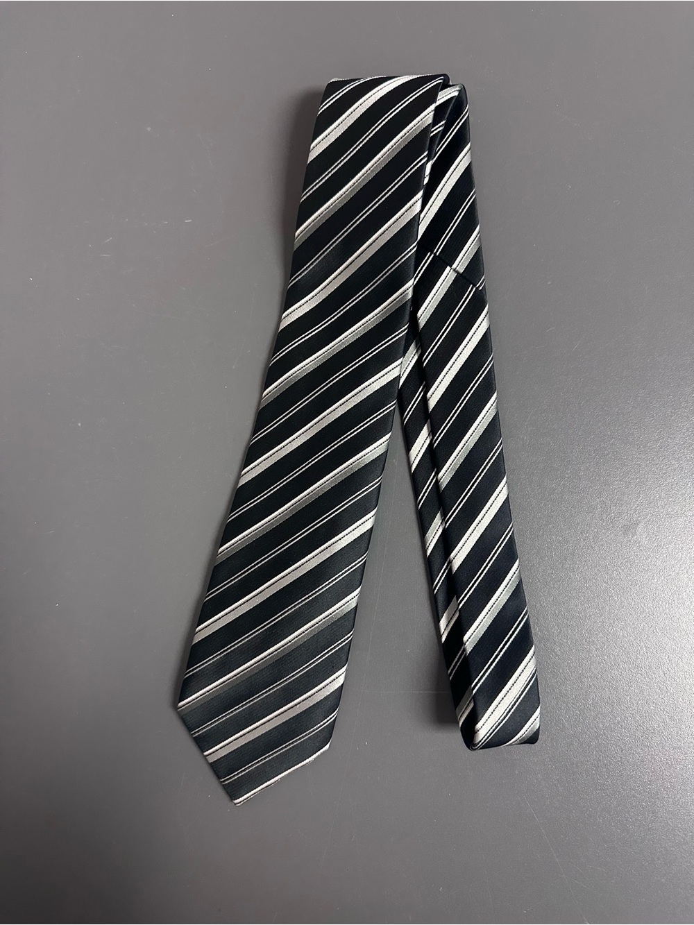 Jil Sander Luxury Silk Blend Striped Tie - 3" Modern Width